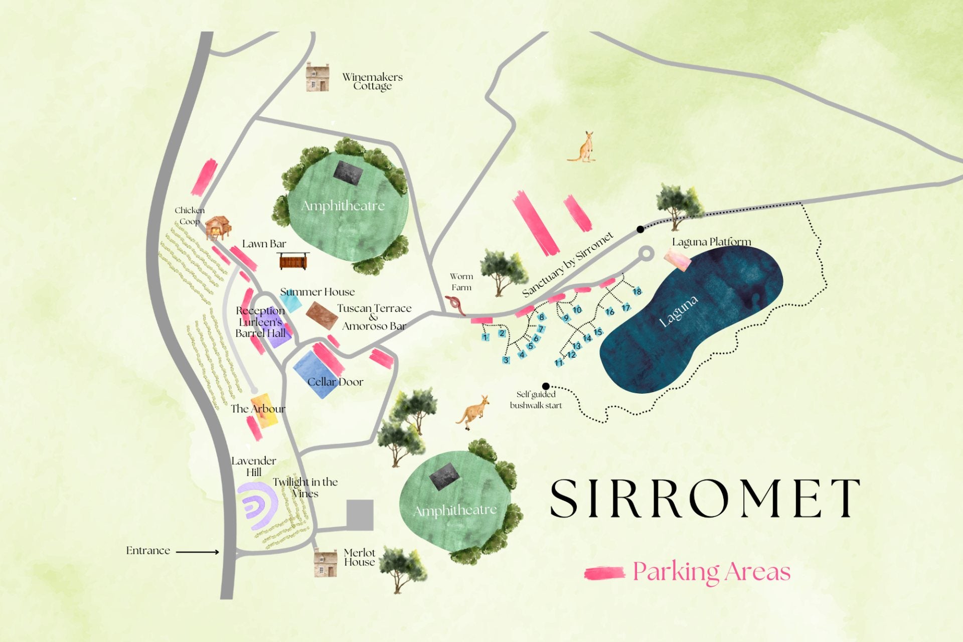 Sirromet site map