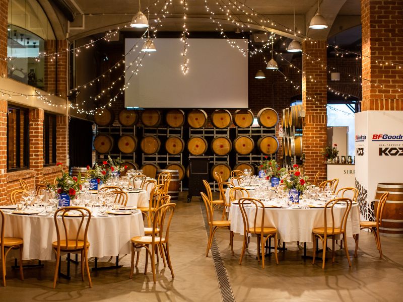 Barrel Hall event space at Sirromet