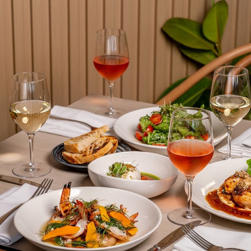 Table set for several people at Tuscan Terrace