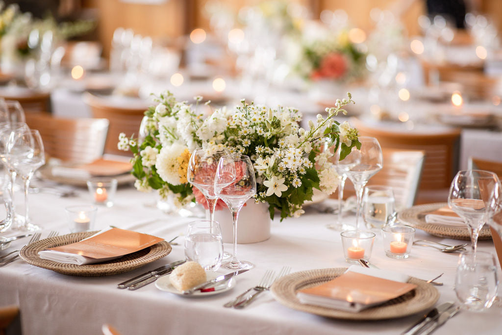 close up of dining table in Lurleen's function room