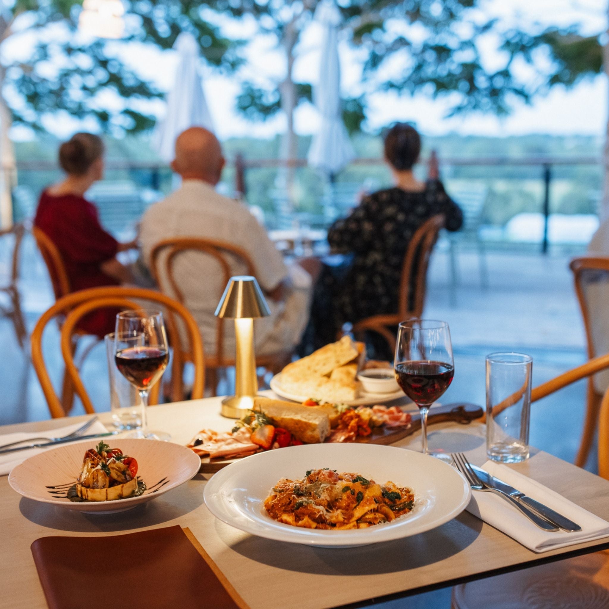 views out from the Tuscan terrace