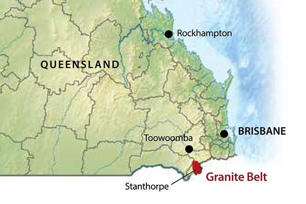 granite belt on the SEQ map